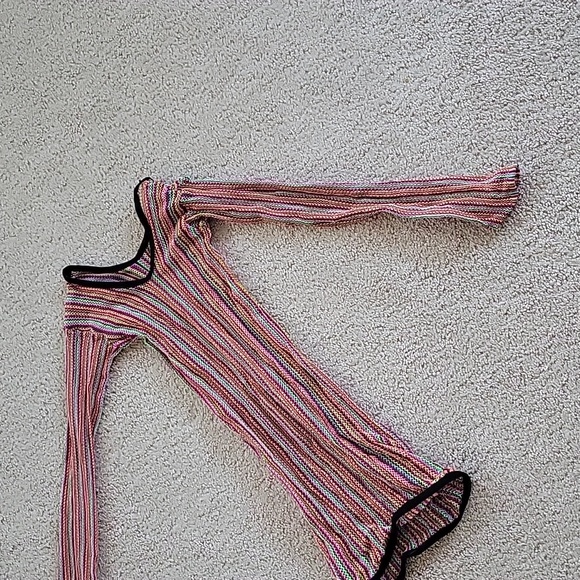 Fishnet bodysuit long-sleeved - Picture 3 of 4